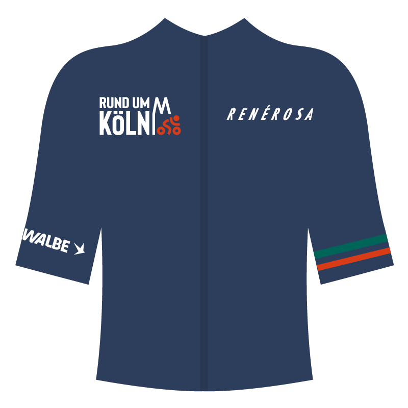 107. Rund um Köln Radtrikot 2025 produziert von RENÉROSA – Kölner AusdauerSport Shop